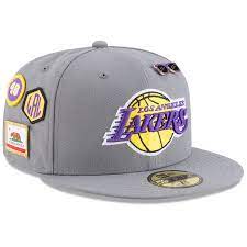 Los Angeles Lakers New Era Draft 59fifty Fitted Hat Gray Nba Hats Hats For Men Fitted Hats