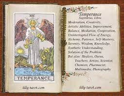 When the angel of temperance graces your reading, take it as a positive omen and embrace the natural flow of life. Temperance
