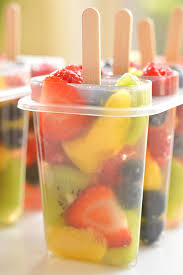 The fruit cups are delicious and refreshing. How To Make Fruit Popsicles With Real Fresh Fruit One Little Project