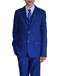 Costume en exclusivité sur marseille costume slim fit 100% laine vierge metalizzato veste courte 2 boutons poches poitrines. Costume Garcon Ceremonie Bleu Royal Pas Chere