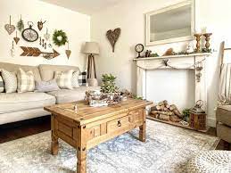 Farmhouse living room decor with a modern fireplace. The 60 Best Farmhouse Living Room Ideas Interior Design