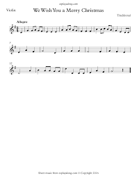 We Wish You A Merry Christmas Violin Sheet Music Free Violin Sheet Music For We Wish You A Merry Christmas With Backing Tracks To Play Along Sheet Music Free Violin Sheet Music Violin Sheet Music