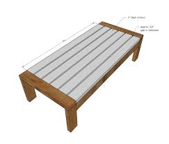 All of the plans in the 2x4 outdoor sofa collection are available here. 2x4 Outdoor Coffee Table Ana White