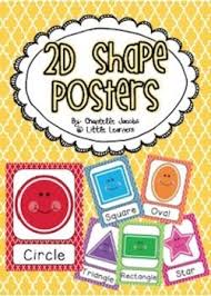 Set Of 9 2d Shape Posters To Brighten Up Your Numeracy Wall Updated 13 8 14 Now Includes Rhombus And Diamo Shapes Kindergarten Shapes Preschool 2d Shapes