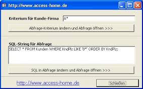 Hier werden interessante codeschnippsel in ausführbare access 2000 beispieldatenbanken umgesetzt jegliche verantwortung bei benutzung dieser kostenlosen beispiele wird abgelehnt. Beispiel Datenbanken Www Access Home De