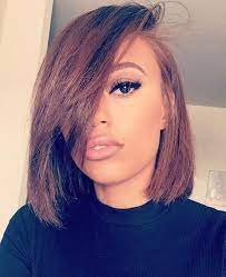 12 Side Bangs Bob Wigs For African American Women The Same As The Hairstyle In Picture Human Hair Wigs For Bla Hair Styles Bob Hairstyles Medium Hair Styles