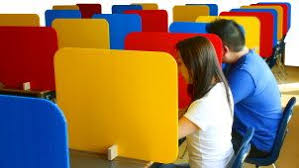 Correx Corrugated Plastic For School Exam Desk Dividers Desk Dividers Classroom Organization High School Classroom Computers