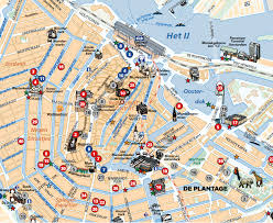 Lugares para visitar, edificios, museos. Mapa Do Centro De Amsterdam Fonte I Amsterdam Mapa Turistico Turistico Mapas