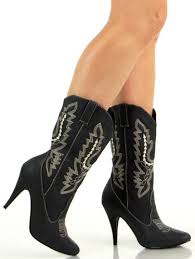 Black And White Cowboy Boots Found My Shoes For The Wedding High Heel Cowboy Boots Cowboy Boots Women High Heel Boots