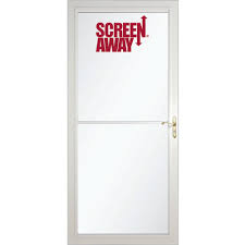 Unfortunately, that means replacing them can be tricky. Larson Prairieview Screenaway White Retractable Screen Splitview Storm Door At Menards