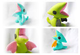 Colorful Pterodactyls By Pookat Plush Pattern Handmade Plush Crafts