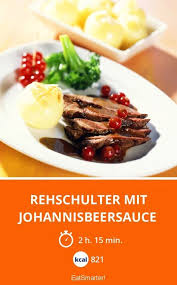 Rehschulter Mit Johannisbeersauce Rezept Rehschulter Rehbraten Rezept Fleisch Gerichte
