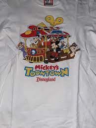 Deadstock Rare Vintage Disneyland Mickeys Toon Town T-shirt | eBay