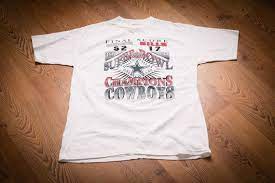 Dallas Cowboys T Shirt Super Bowl Xxvii Champions 27 Etsy Dallas Cowboys Tshirts Cowboys Dallas Cowboys