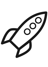 Dibujo para imprimir, pintar y colorear de un cohete espacial de aprendiendo a dibujar. 21 Dibujos De Naves Espaciales Para Colorear Dibujos Para Imprimir Gratis