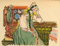 нарисовать рисунок к сказке о мёртвой царевне и семи богатырях Izba Chitalnya Hudozhniki Murzilki Tatyana Mavrina