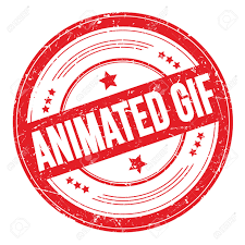ANIMATED GIF Text On Red Round Grungy Texture Stamp. Stock Photo, Picture  And Royalty Free Image. Image 170525653.