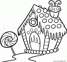 Learn how to draw and paint a gingerbread house and more christmas drawings. Gingerbread House With Candy Coloring Pages Printable