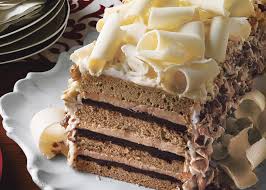 White Chocolate Espresso Torte With Hazelnut Praline Recipe Praline Recipe Desserts Hazelnut Praline