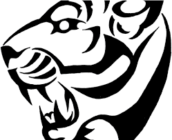 Simple tiger face tattoo design. Tribal Tattoos Clipart Siren Simple Tiger Tattoo Designs 640x480 Png Clipart Download