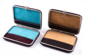 This leather card case is a slim design similar to the card wallet, but with the addition of a fold over flap for closure.you can use this personalized leather card holder to keep your credit cards, id and money in or as a leather business card holder. The Business Card Holder Guide