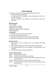 Business or official letters (for making enquiries, registering complaints, asking … Class 12 English Note Making Format