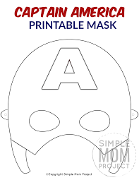 Check out our free printable superhero mask templates! Free Printable Captain America Mask Template Captain America Coloring Pages Captain America Mask Superhero Mask Template