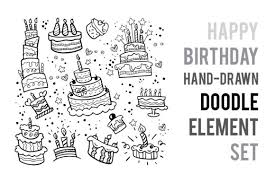 Download Doodle Birthday Party Hand Drawn Element Vector Graphic By Icikuhibiniu Creative Fabrica SVG Cut Files