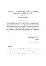 See more ideas about max emerson, emerson, max. Pdf Physics Is A Kind Of Metaphysics Emile Meyerson And Einstein S Late Rationalistic Realism