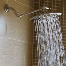 Shower Head Rainfall Luxury Bathroom 9 Inch Large Overhead Rain Showerhead With High Flow Big Waterfal In 2020 Rainfall Shower Head Shower Heads Bathroom Shower Heads