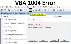 Vba 1004 Error Top 5 Types Of Runtime Error 1004 In Excel Vba