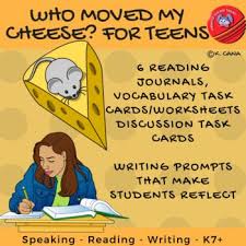 Who Moved My Cheese For Teens Reading Journals And Task Cards Updated Teacher Toolkit Teacher Help Teaching Resources