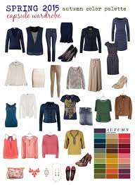 Capsule Wardrobe In Fall Autumn Colors For Spring Navy Coral Cream Amber Forest Green Brown Capsule Wardrobe Wardrobe Style Fashion