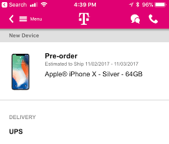 Una vez instalada en tu celular, haz 'clic' en 'menu' y selecciona. T Mobile Iphone X 8 Pre Order And Dispatch Thread Macrumors Forums