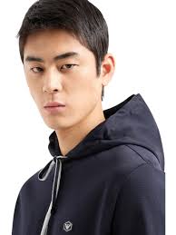 Felpa Uomo con Cappuccio e Zip Emporio Armani