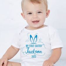 Personalisierter Strampler Schlafanzug, Mein erster Osterhase Pyjama  Frühling Baby Ostern Geschenke, 1. Ostern Baby Weste Geschenk