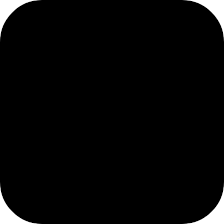 Rounded black square shape - Free shapes icons