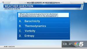 The weather can play a . Weather Quiz Atmosphere Spin Nbc 5 Dallas Fort Worth