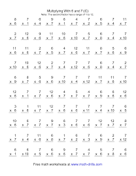 If it is too hard, choose one with more tracing, copying, or practice.; Multiplying 1 To 12 By 6 And 7 C Multiplication Worksheet Multiplication Worksheets Multiplication School Worksheets