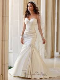 Embellishment Sweetheart Neckline Asymmetrical Ruched Fit And Flare Wedding Dresses 2444079 Wedding Gowns Mermaid Fit And Flare Wedding Dress Wedding Dresses