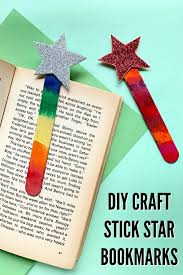 ‪Craft Stick Star Bookmarks for Kids - Juggling Act Mama‬‏