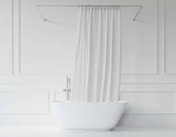 Duschvorhang fa 1 4 r badewanne duschstange l form fr dusche. Duschvorhangstange Ohne Bohren Haushalt Und Wohnen