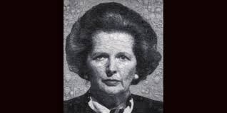 A Contemporary Portrait Of Margaret Thatcher By Marcus Harvey