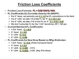 Driver Recert 2012 Topics Update On Fire Hose Friction Loss