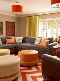 Fabric sofas in an exclusive range of fabric styles and colours. Pin By Heather Burdette On Orange Rooms Living Room Orange Family Living Rooms Living Room Grey