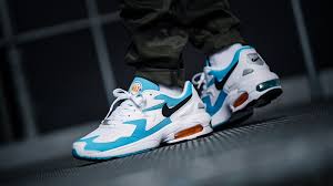 The original model featured a forefoot zoom air unit but the retro seems to be missing that feature. Air Max 2 Light Blue Shop Clothing Shoes Online
