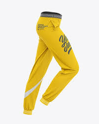 Women S Cuffed Sweatpants Mockup Side View In Apparel Mockups On Yellow Images Object Mockups Clothing Mockup Shirt Mockup Design Mockup Free