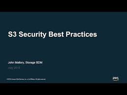 6 Best Practices For Security In Amazon S3 Aws Online Tech Talks Youtube Online Tech Practice Online