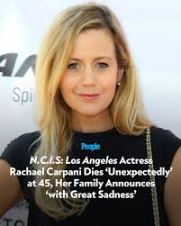 🔗: bit.ly/4iV9MjX Australian actress Rachael Carpani has died at the age  of 45. 📷️: David Livingston/Getty