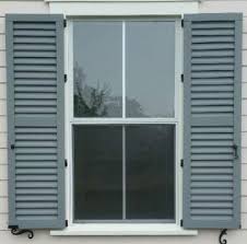 In some areas, 12 inch wide shutters are the common choice, regardless of window size. Aluminum Window Shutters Exterior Metal Louvered Shutters